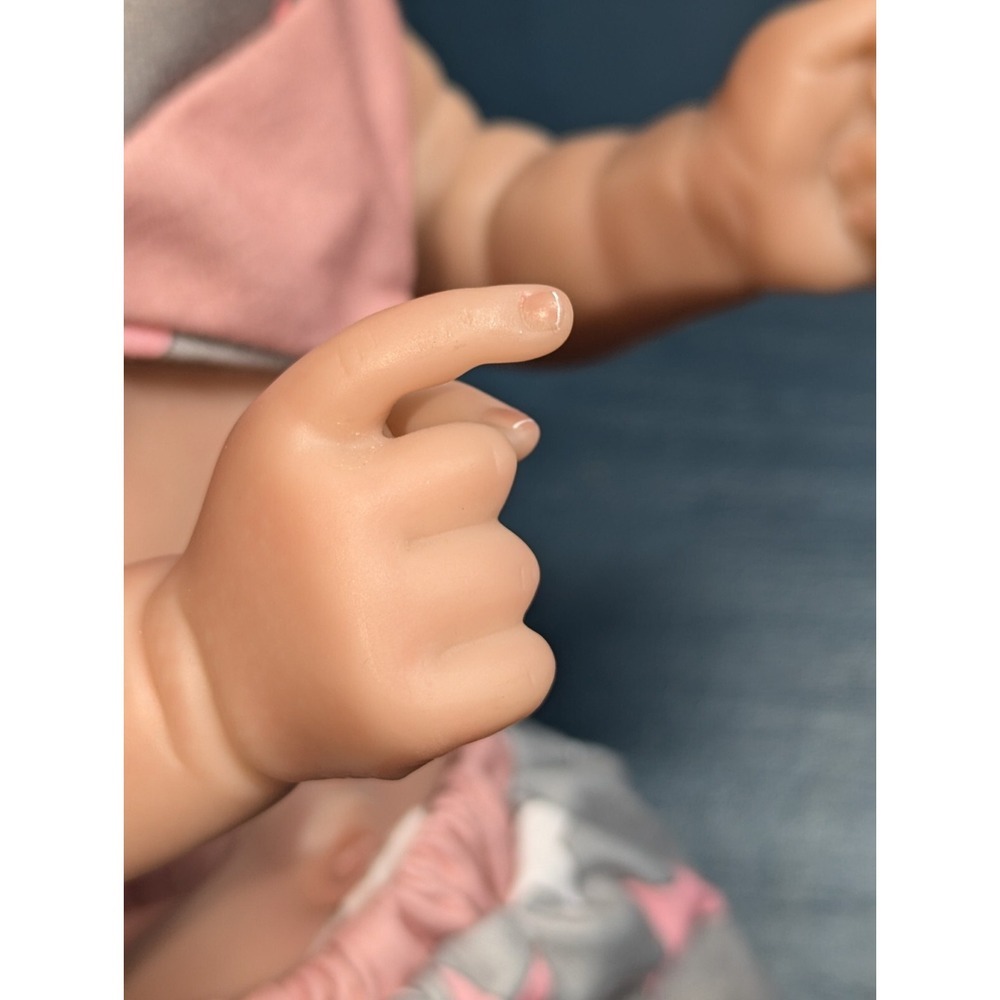 18'' Real Infant Reborn? Doll Real Baby Doll Lifelike Baby Hand-rooted Hair - Picture 9 of 14